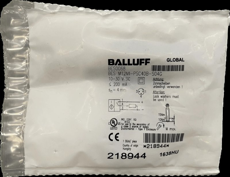 BALLUFF Induktive Standardsensoren mit Vorzugstypen BES M12MI-PSC40B-S04G