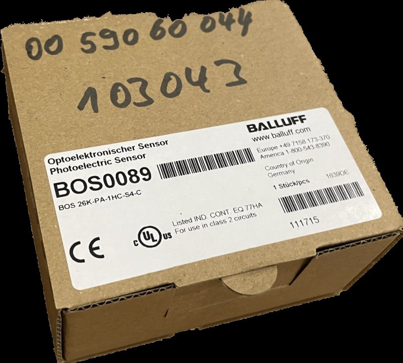 BALLUFF Lichttaster mit Hintergrundausblendung BOS 26K-PA-1HC-S4-C