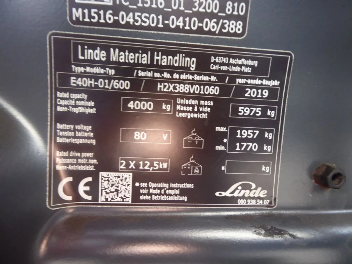 Linde E40H-01/600 - 5