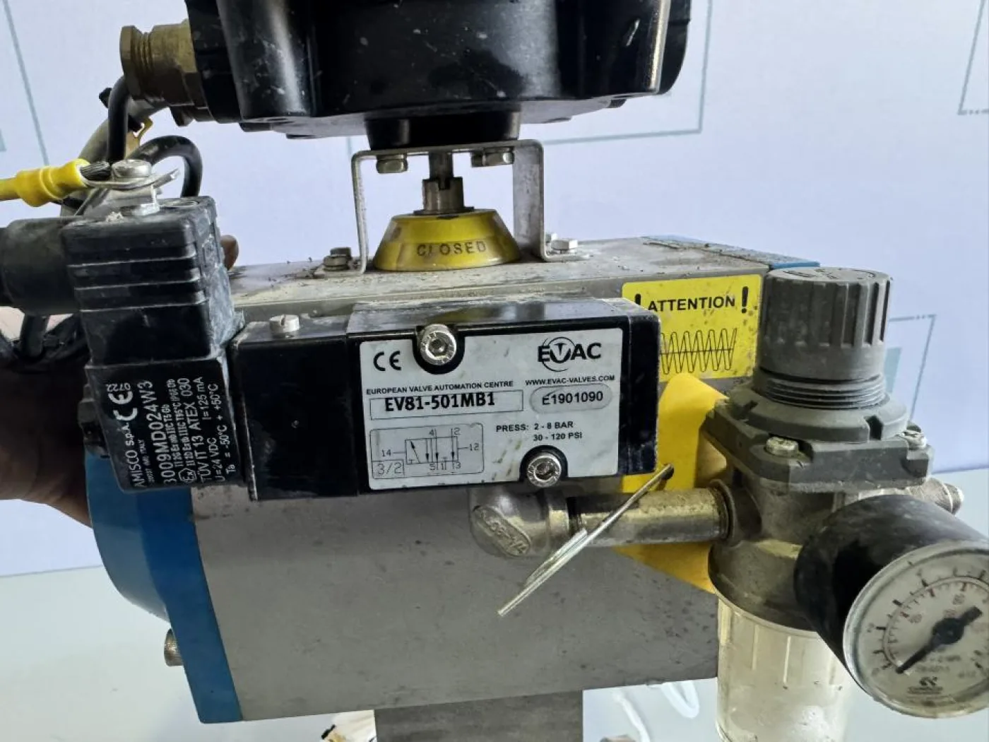 2019 EVAC / Max-Air Pneumatically Actuated Ball Valve Assembly - 7