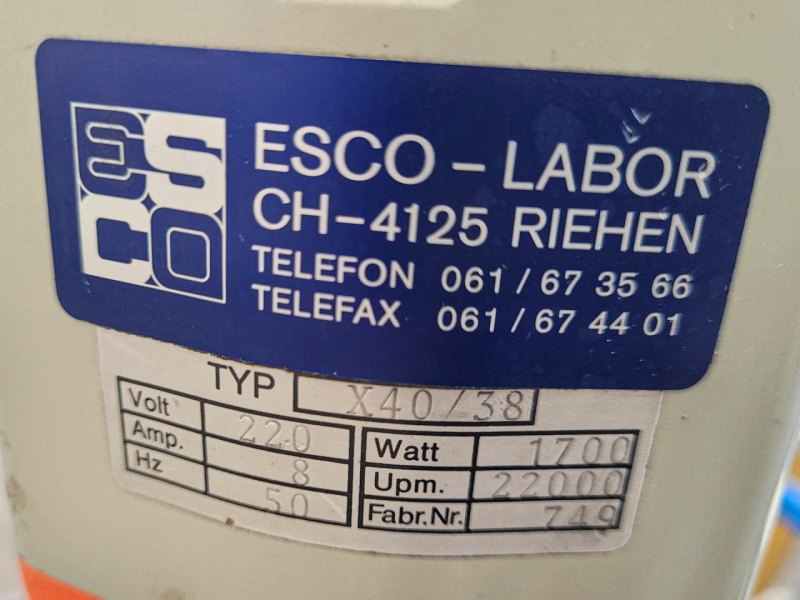 Esco Labor EL-10 - Processing vessel