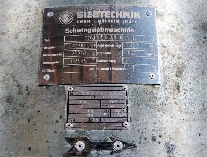 Siebtechnik Conflux-48 - Vibro sieve