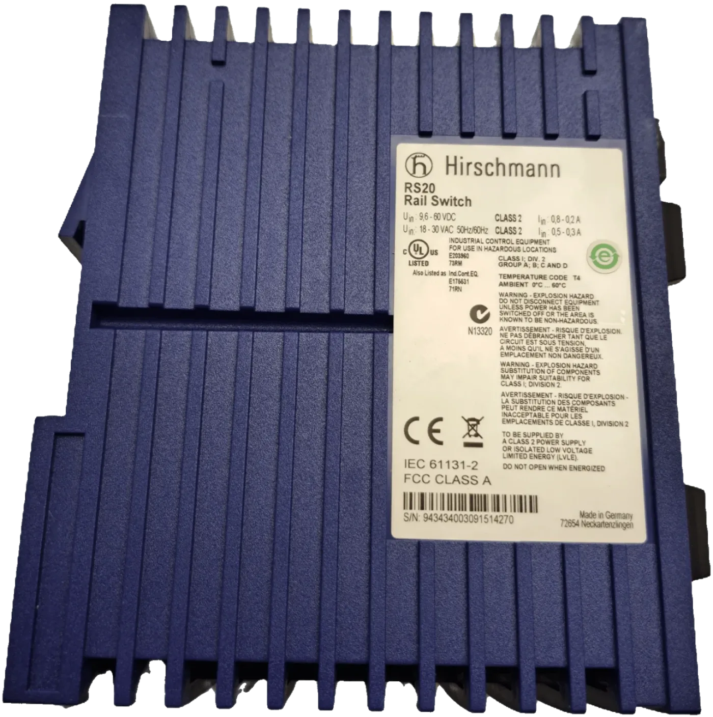 Hirschmann RS20 Rail switch 8 Ports IP20 - 2