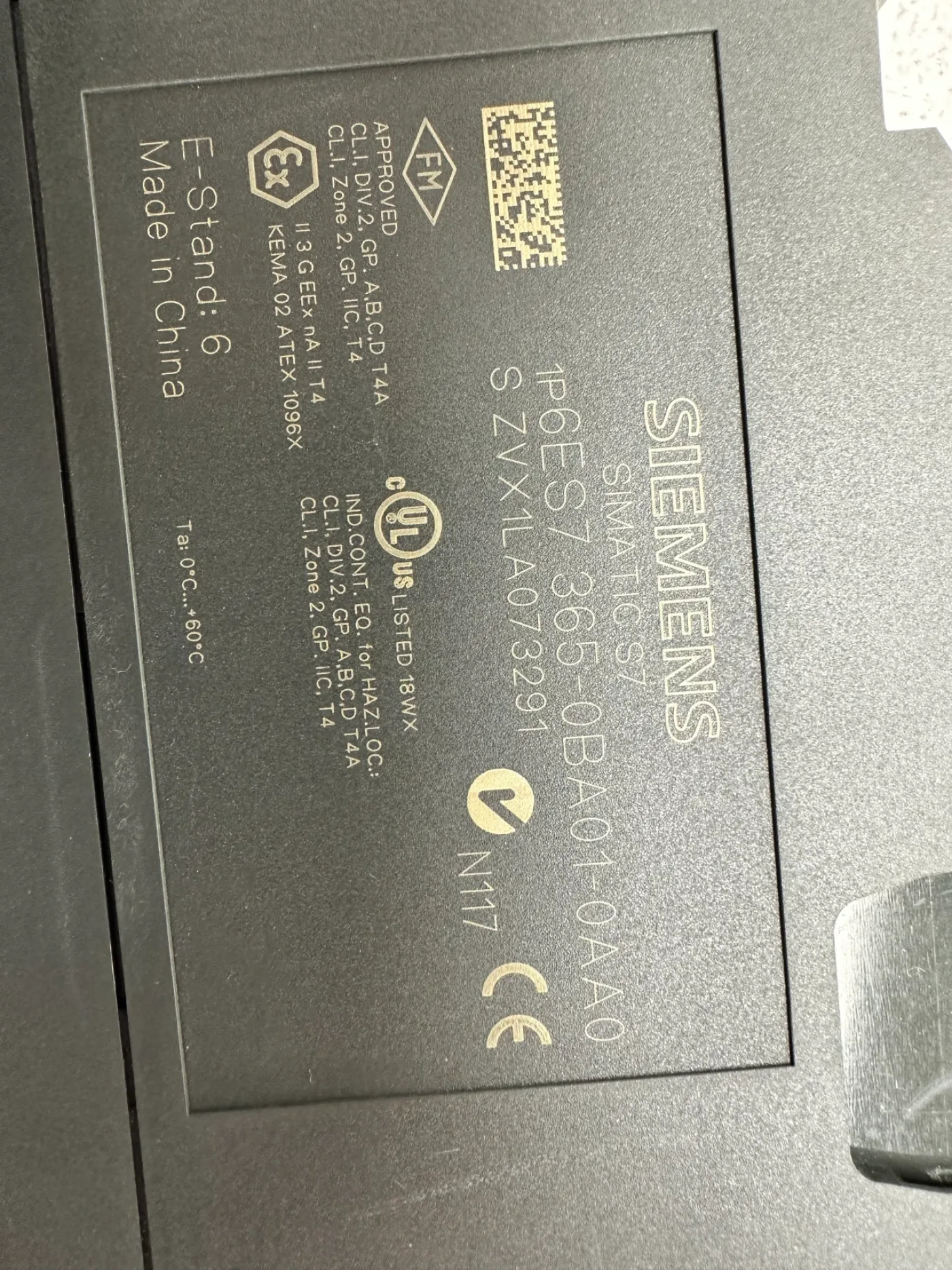 Siemens SIMATIC S7-300 6ES7365-0BA01-0AA0 - 6