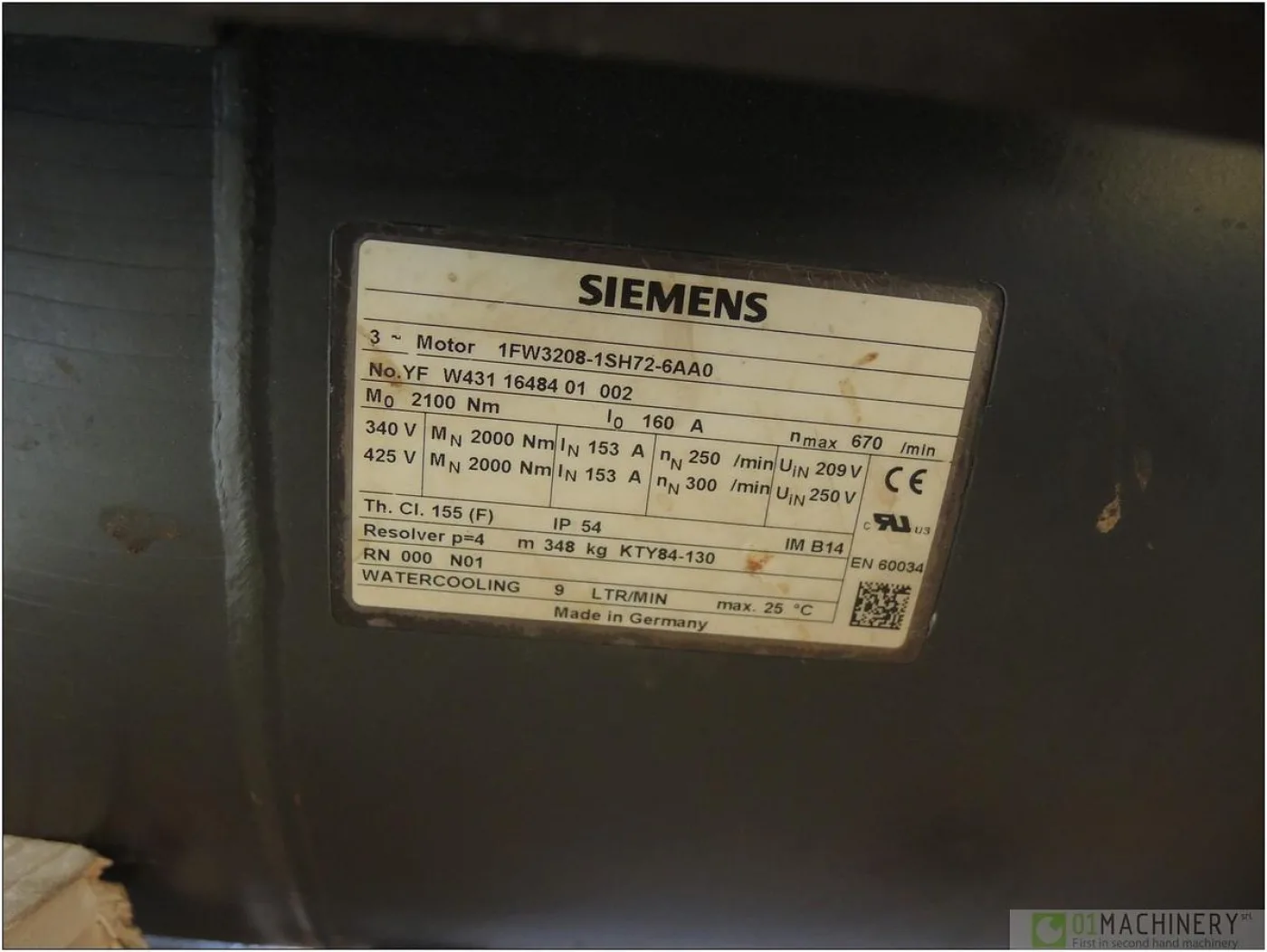 2002 SIEMENS 1FW3208-1SH72-6AA0 AI1214 - 7