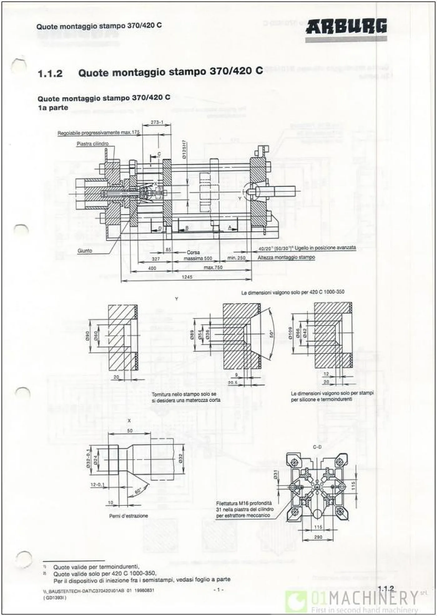 1999 ARBURG 420C 1000-350 IN0338 - 4