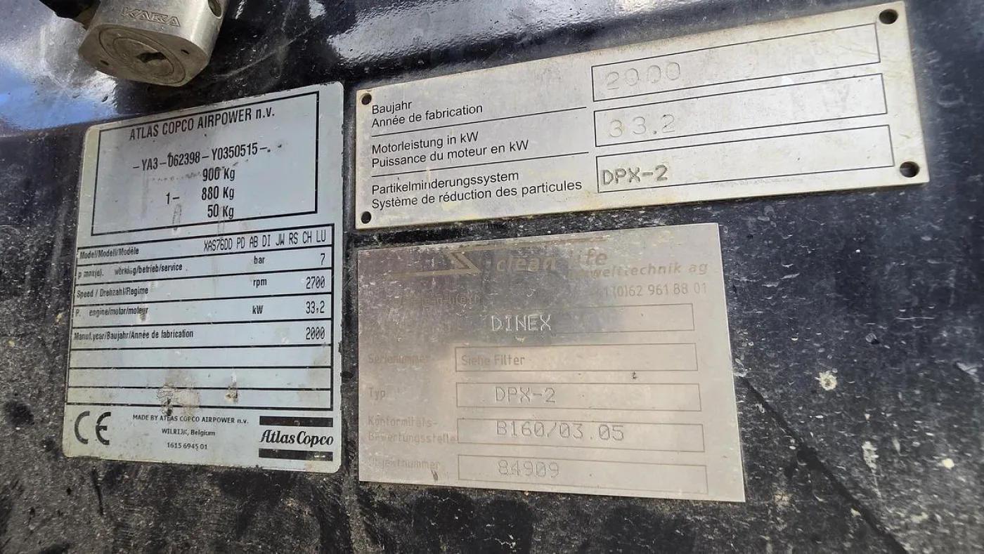 2000 Atlas Copco XAS 76 Dd - 6