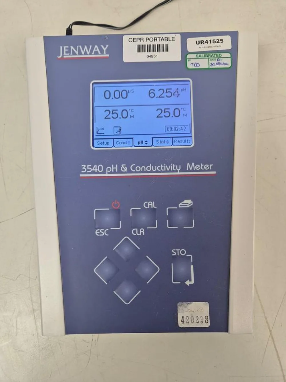 Jenway 3540 pH & Conductivity Meter