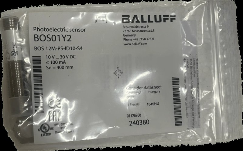 BALLUFF Lichttaster BOS 12M-PS-ID10-S4
