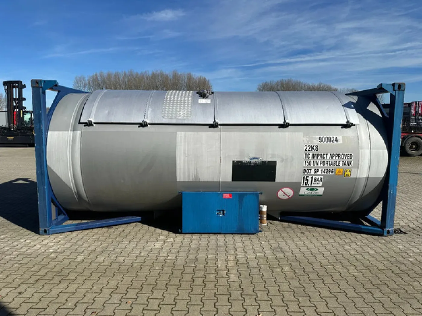 20FT ISO T50 Gastank / T50 / 25.000L / MAWP: 15,1 bar / 5Y- + CSC-inspection valid till 04-2028 - 3