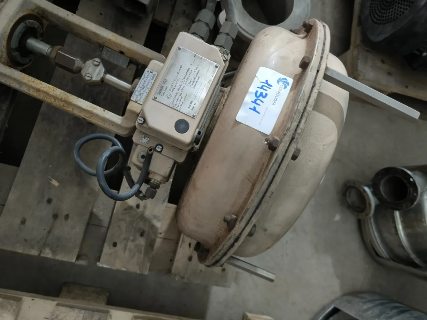 PROPORTIONAL CONTROL VALVE SAMSON DN80 PN10 ATEX WITH SAMSON 3768 LIMIT SWITCH - 3