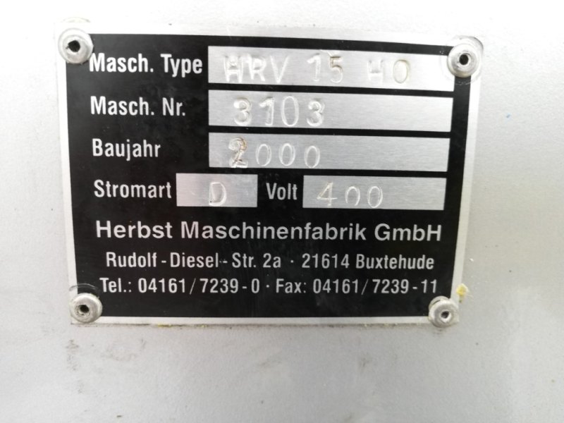Herbst HRV-15 HO Processing vessel / - Planetary mixer