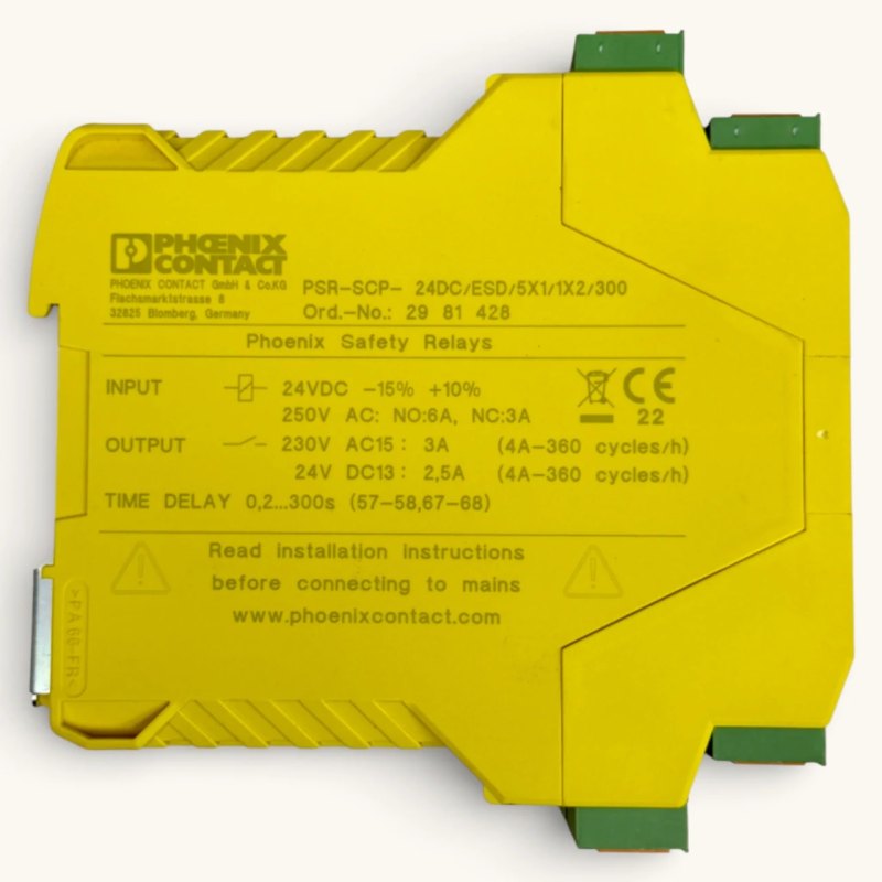 Phoenix Contact Sicherheitsrelais PSR SCP 24DC ESD 5X1 1X2 300 | Art.-Nr. 29 81 428 – Safety Relay