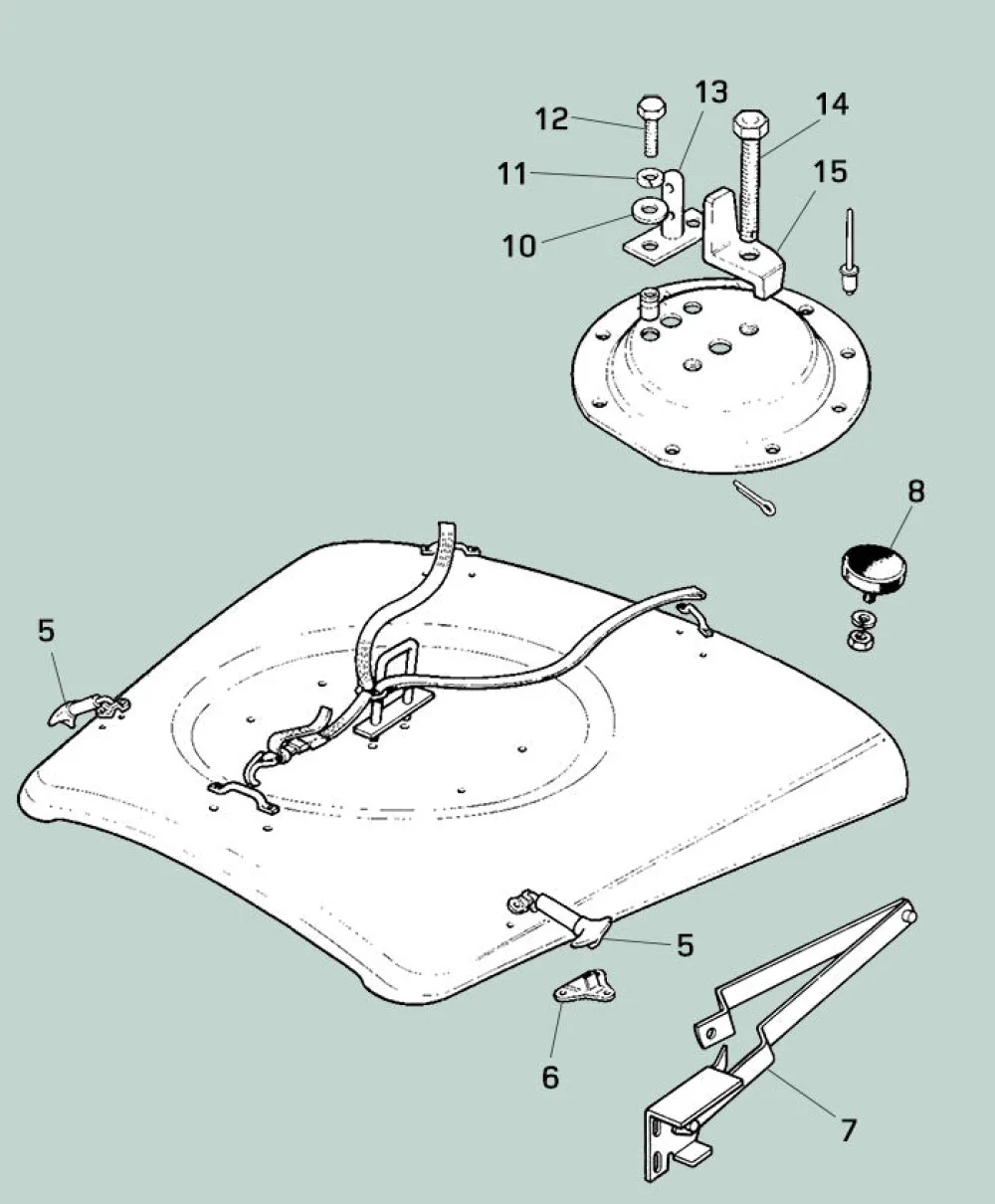 Rubber Bump - Bonnet Tire Mount Series IIA & III
