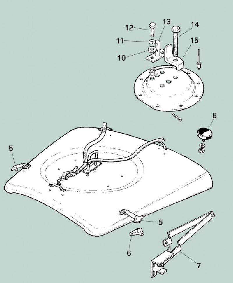 Rubber Bump - Bonnet Tire Mount Series IIA & III