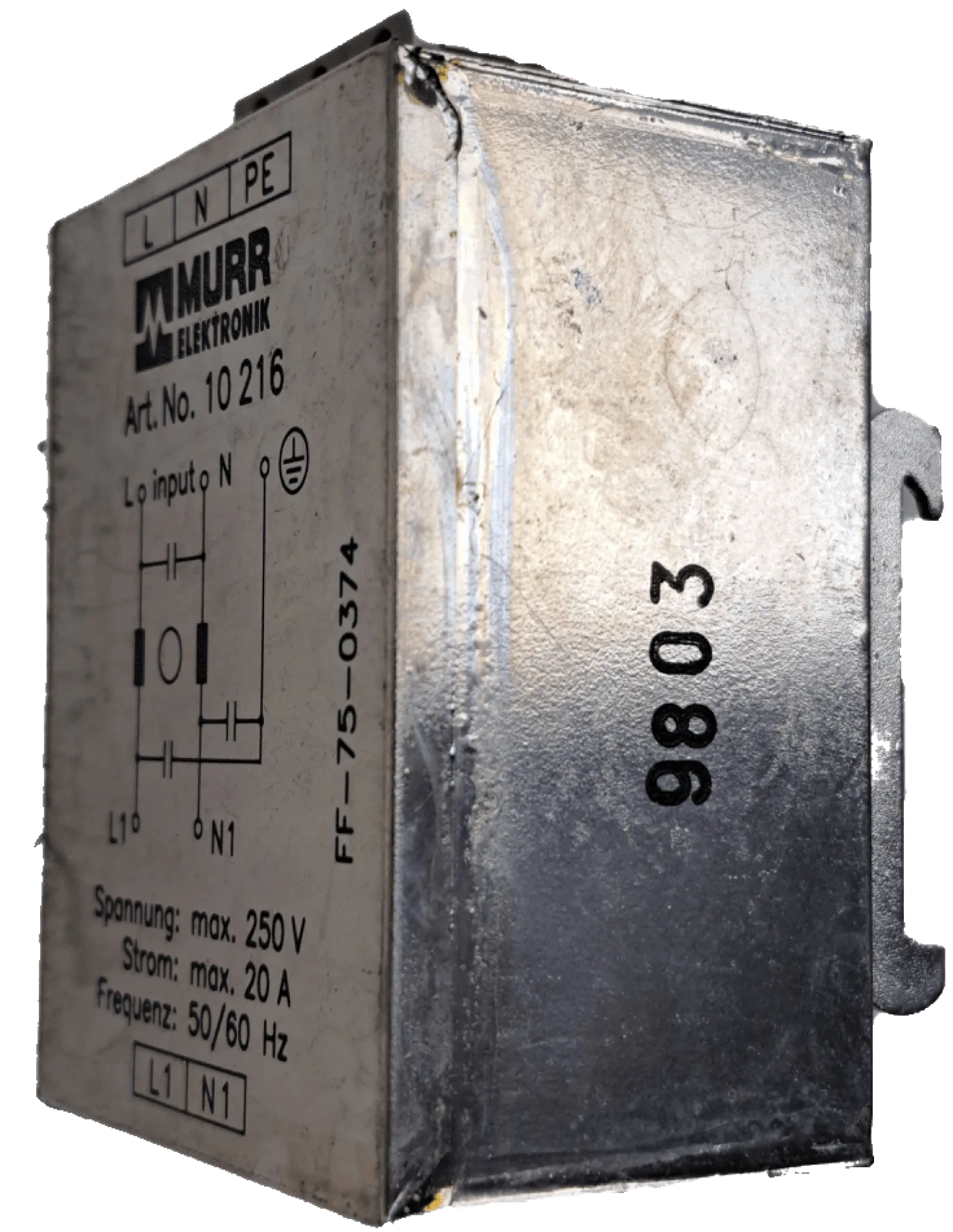 Murr-Electronic Line Filter 20 A 250 VAC / 10216 - 5