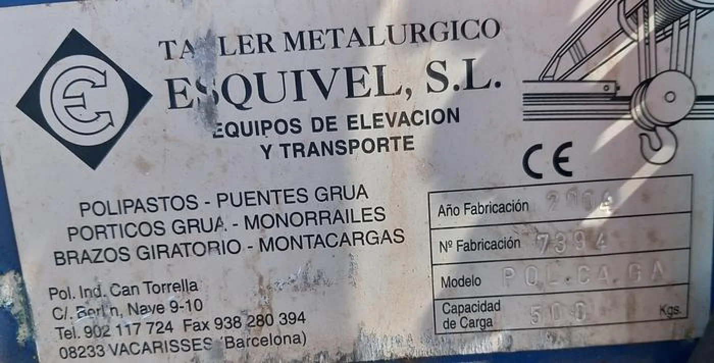 Guincho elétrico de bandeira de 500 kg - 3