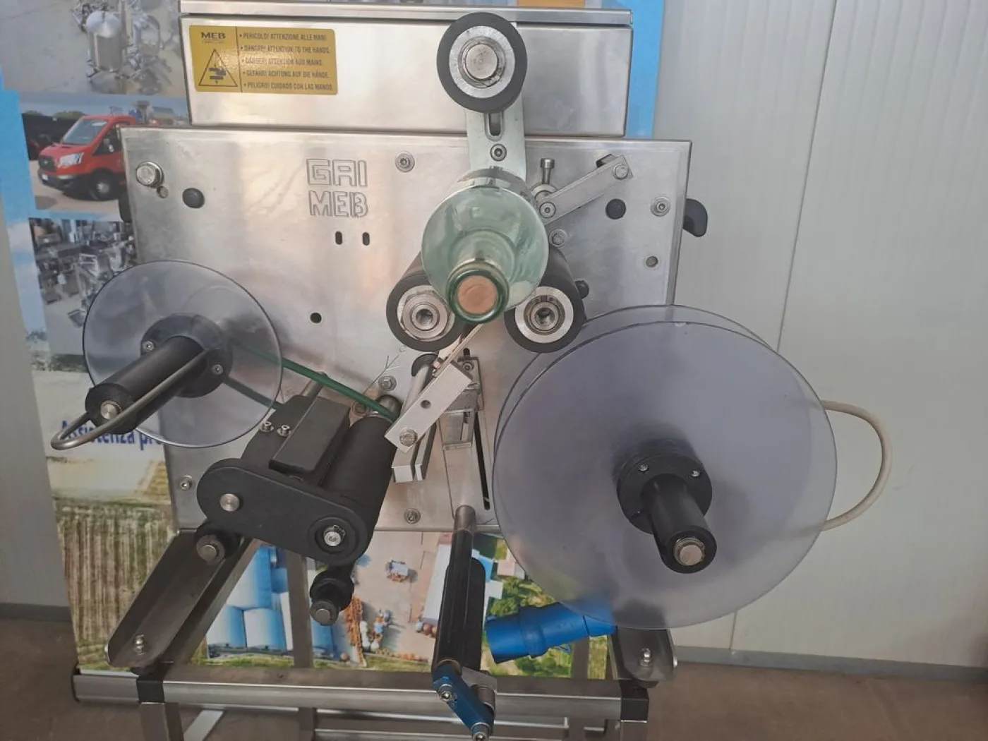 SEMI-AUTOMATIC SELF-ADHESIVE LABELING MACHINE MEB MOD. ADS/1 BENCH MODEL, SECON HAND MACHINE - 7