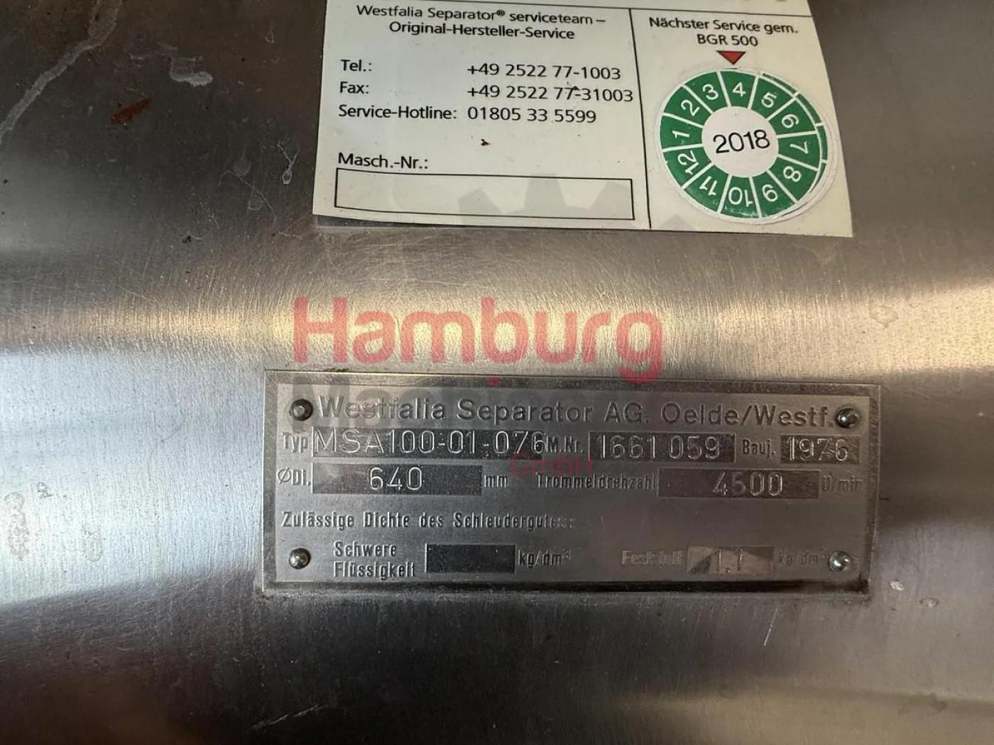 Complete Pasteurisation line - 12.000 liter per hour - GEA Ahlborn / Westfalia / HST - 8