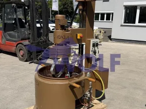 Krokant-Kochrührwerk HOPPE - Type KR-30, mit Kupferkessel ca. 30 Liter Inhalt.