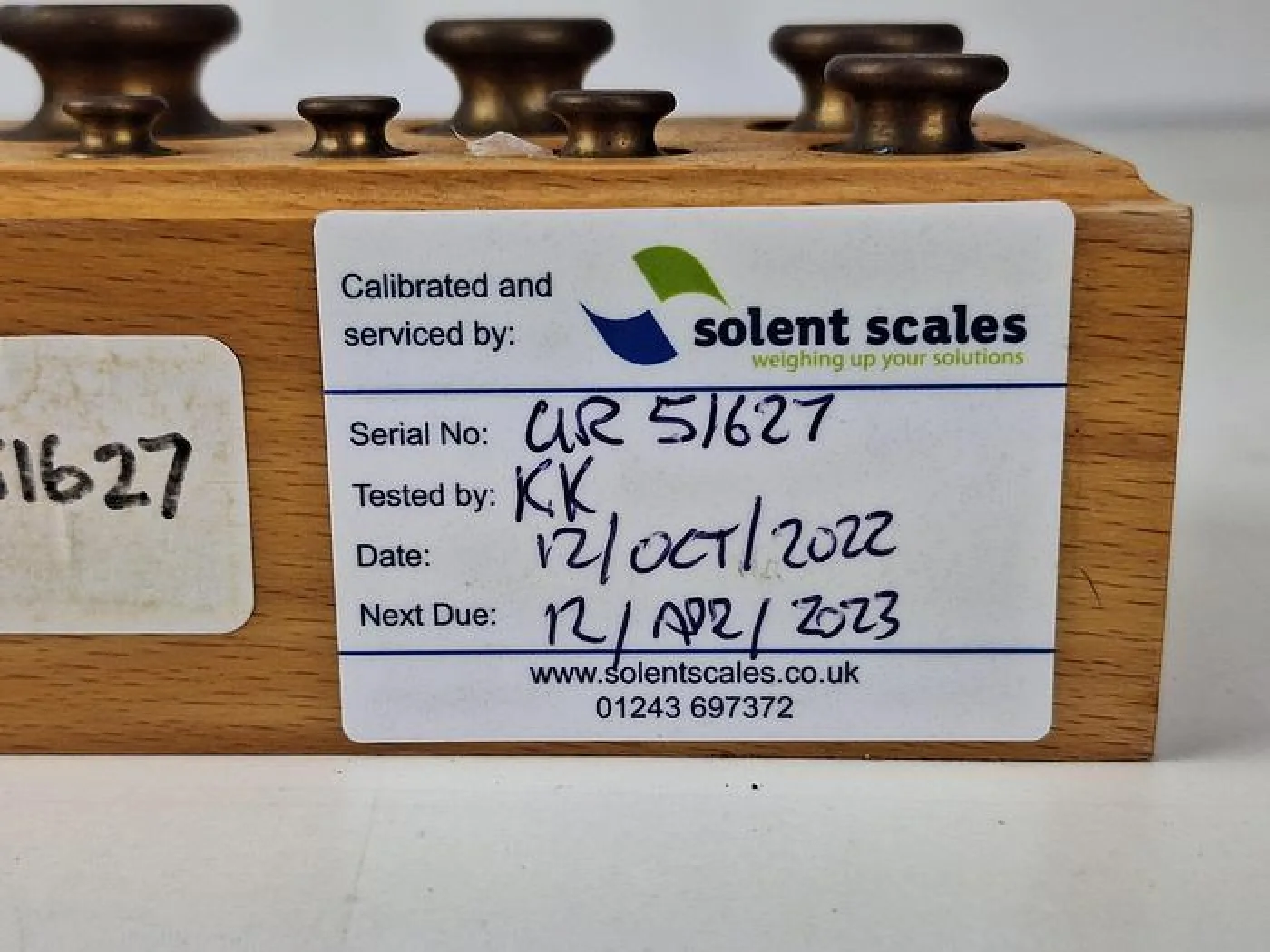Solent Scales Weight Set - 3