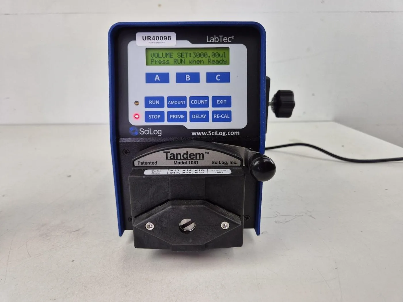 Labtec SciLog Tandem 1081 ChemTec Peristaltic Pump with Tandem Model 1081 Head - 5