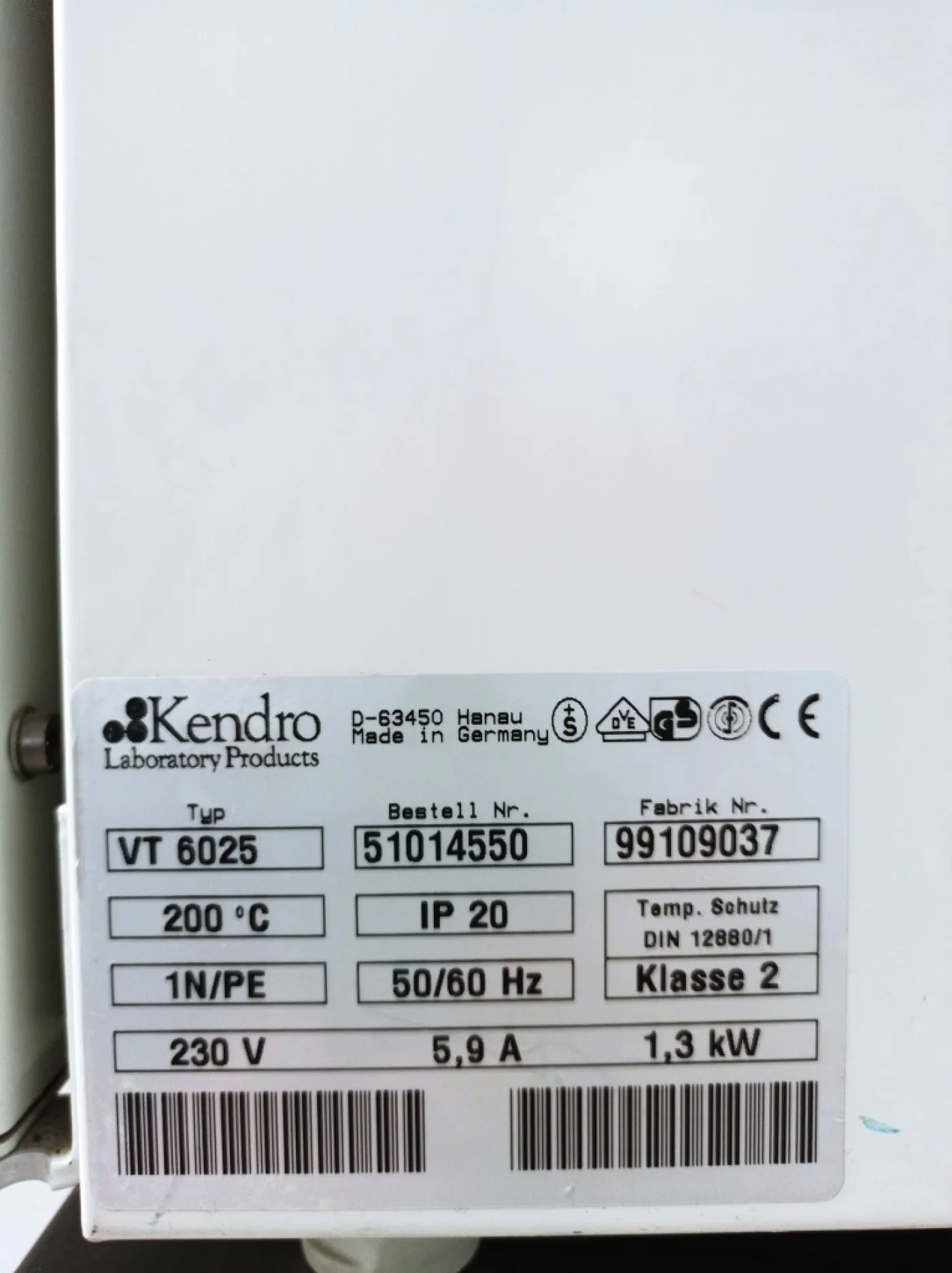 FORNO SOTTOVUOTO – HARAEUS – MOD. VACUTHERM VT6025 - 2