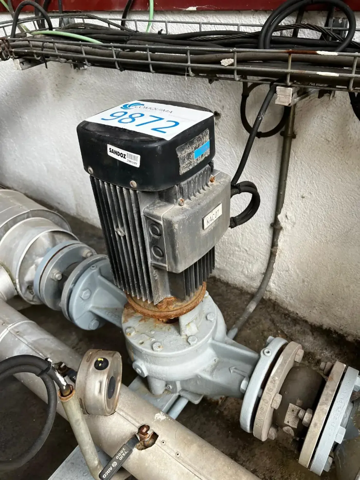 USED GRUNDFOS LP 65-125/128 A-F-A-BUBE 37 M3H INLINE CENTRIFUGAL PUMP - 3