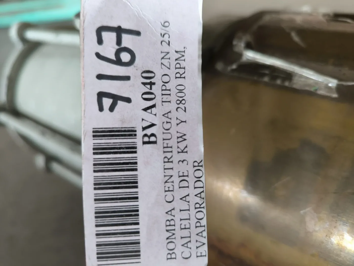 USED CALELLA TYPE ZN 256 CENTRIFUGAL PUMP - 4