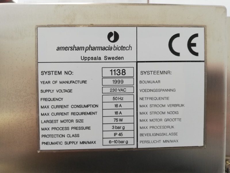 Amersham Pharmacia Biotech Bps 11389 - Chromatographic Skid Analysis - Miscellaneous
