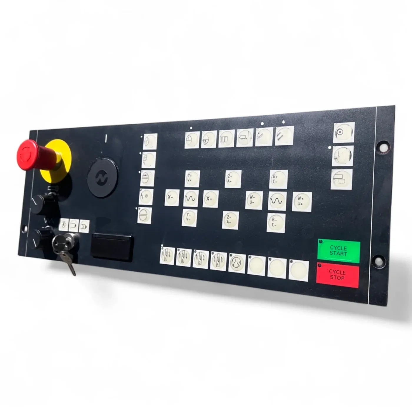 NUM 830M Operator Panel (Bedienfeld Kurzhubtastatur / Keyboard Panel) Original Ersatzteil für IMA CNC-Maschinen mit NUM 1060 Steuerung – Art.-Nr. 207202830M - 1