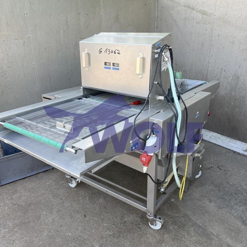Disc-Coater RADEMAKER - Modell GS mit ca. 620 mm Gitterband.