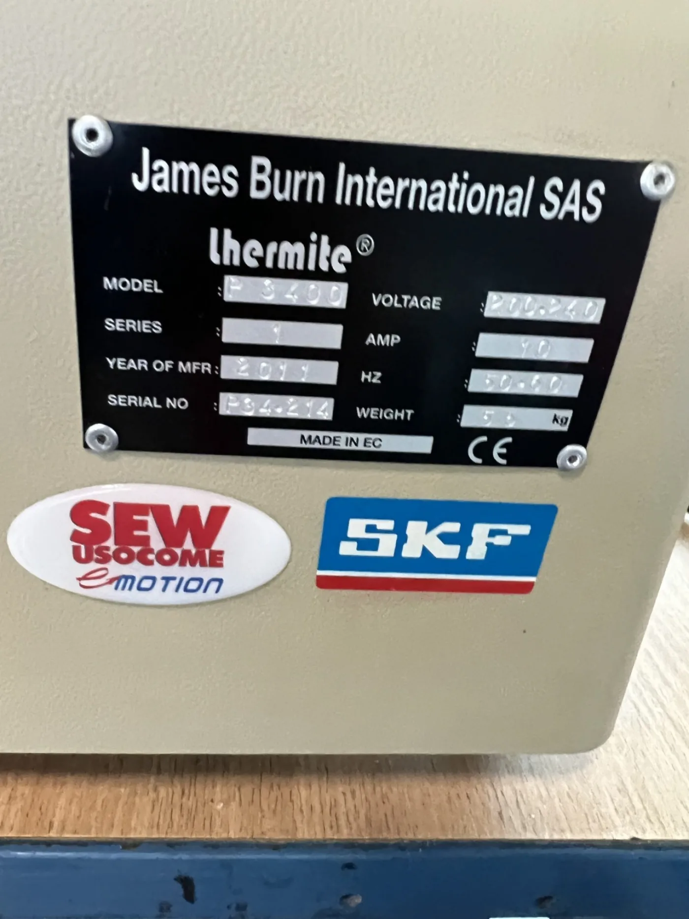 JAMES BURN INTERNATIONAL LHERMITE P 3400 WIRO - 7