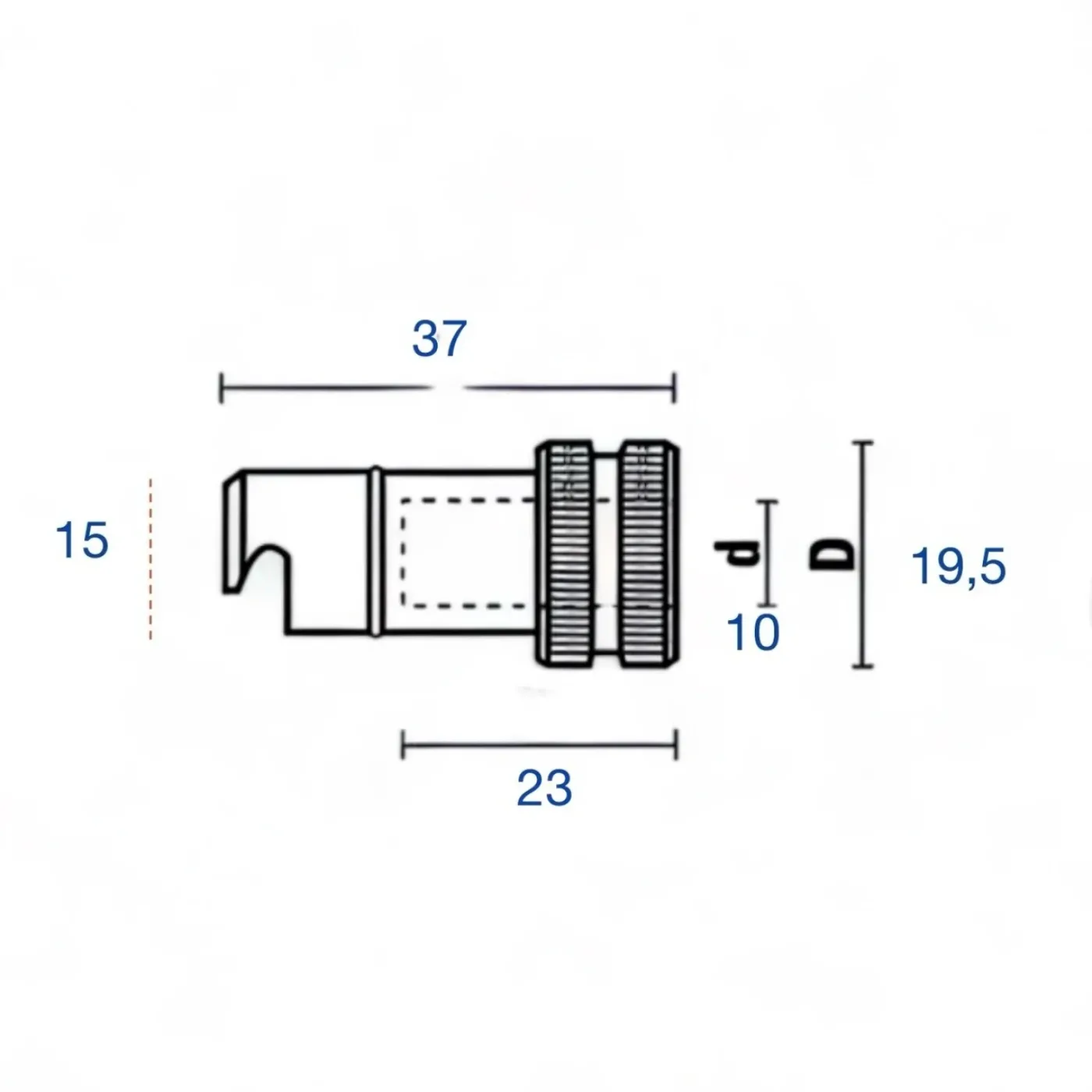 13 Schnellwechsel-Spannfutter/ Bohrer für Biesse D=20mm d M10 L37mm LH - 5