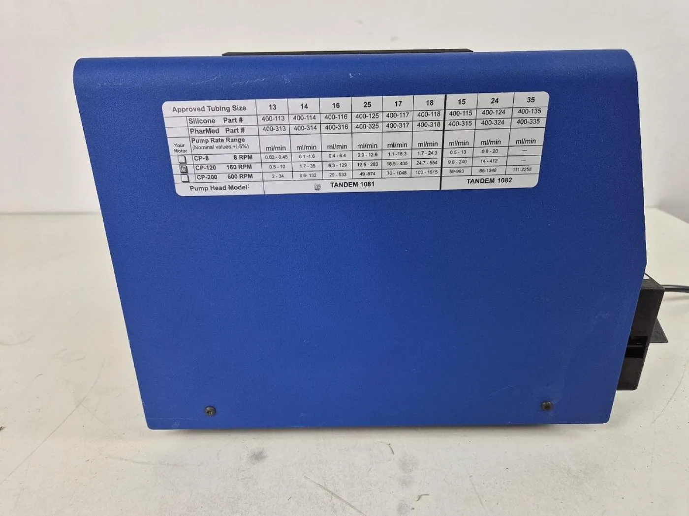 Labtec SciLog Tandem 1081 ChemTec Peristaltic Pump with Tandem Model 1081 Head - 4