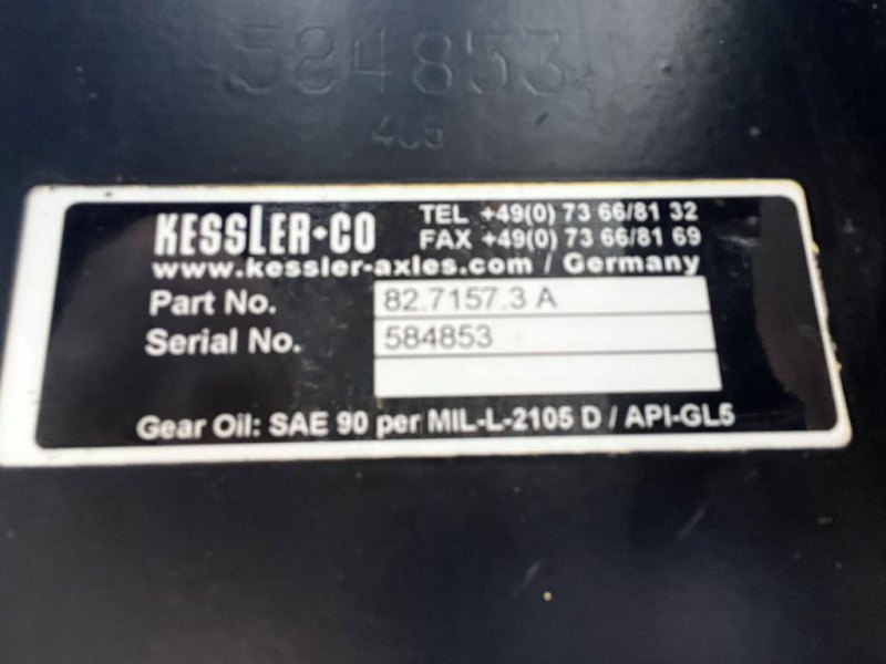 Kessler AXLE PART NO. 82.7157.3A
