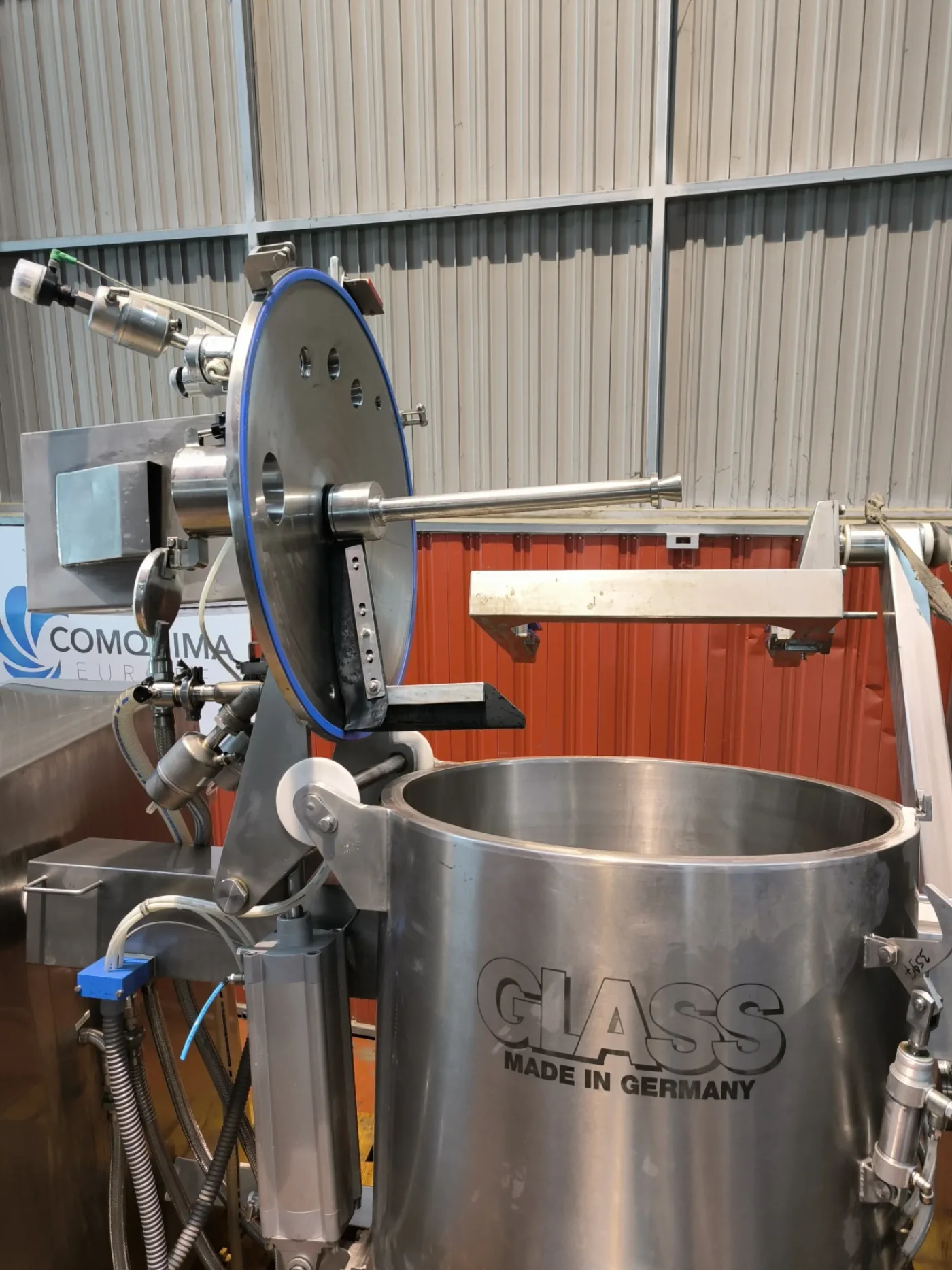 STAINLESS STEEL GRANULATOR MIXER 300 LITRES GLASS VAS 300 WITH STIRRER, JACKET AND ELECTRIC FRAMES - 8