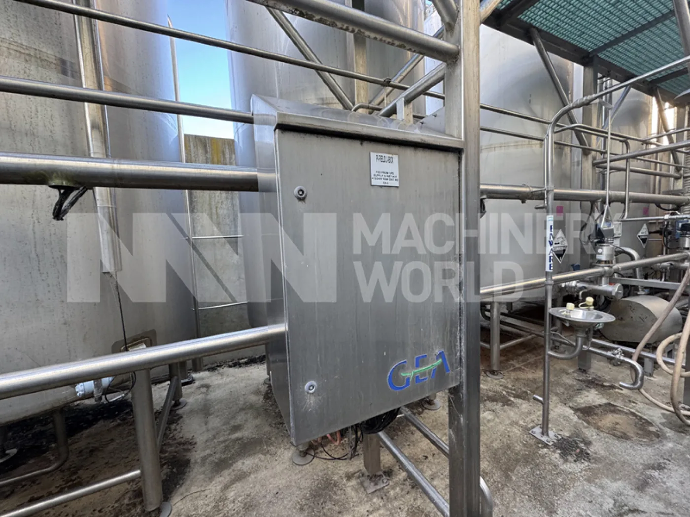 40,000 LPH GEA 4-Tank (3,000L) 1-Channel Automatic CIP System Plant - 4