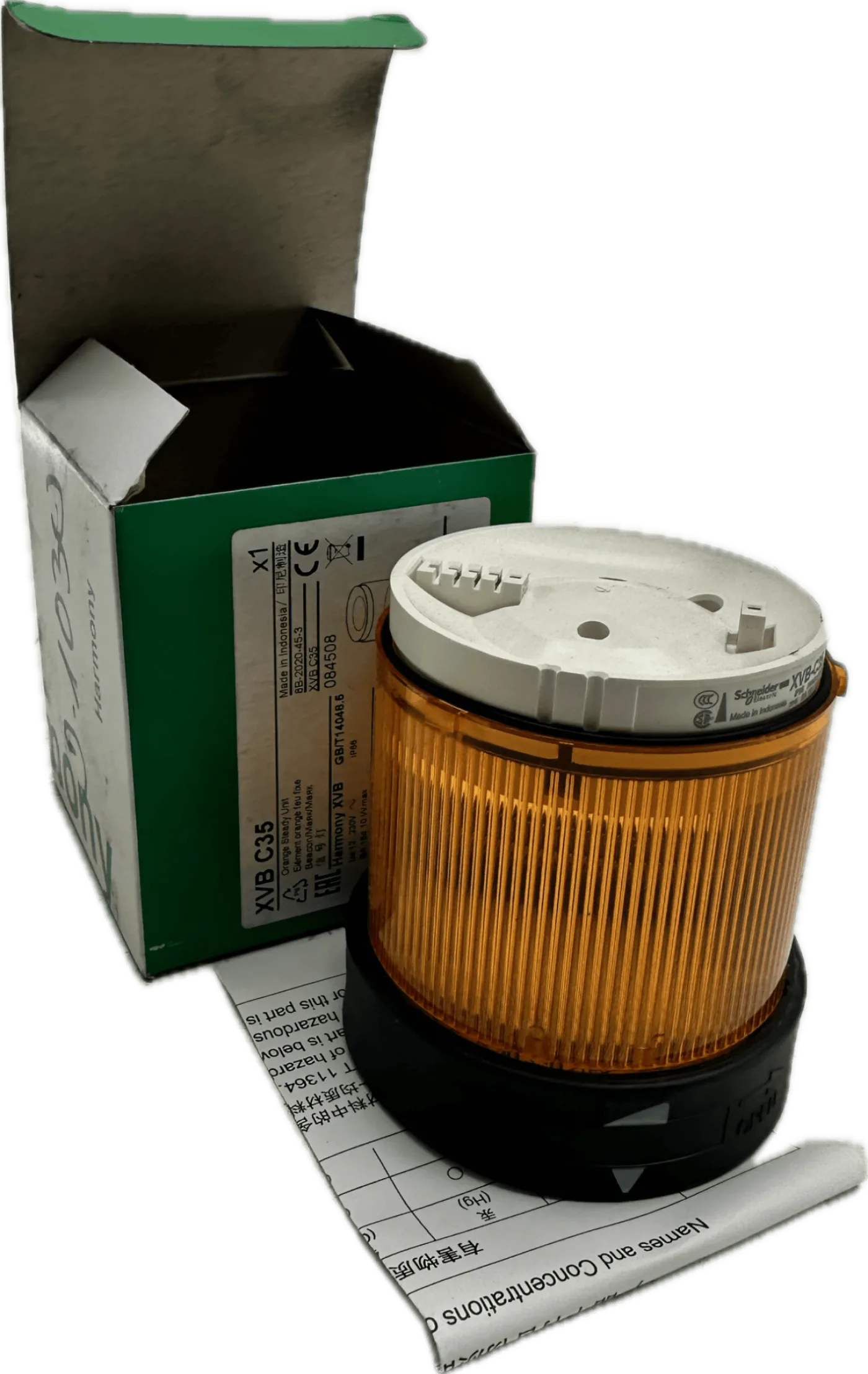 Schneider Elektric XVBC35 Leuchtelement, Dauerlicht, orange - 1