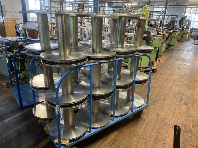 72x warp beams for needle looms – narrow weaving looms – tricot machines