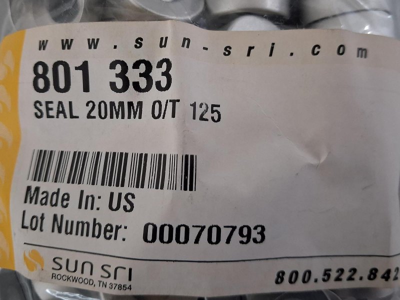 SUN-SRI 801 333 20 mm Aluminum Crimp Seals (125 pcs)