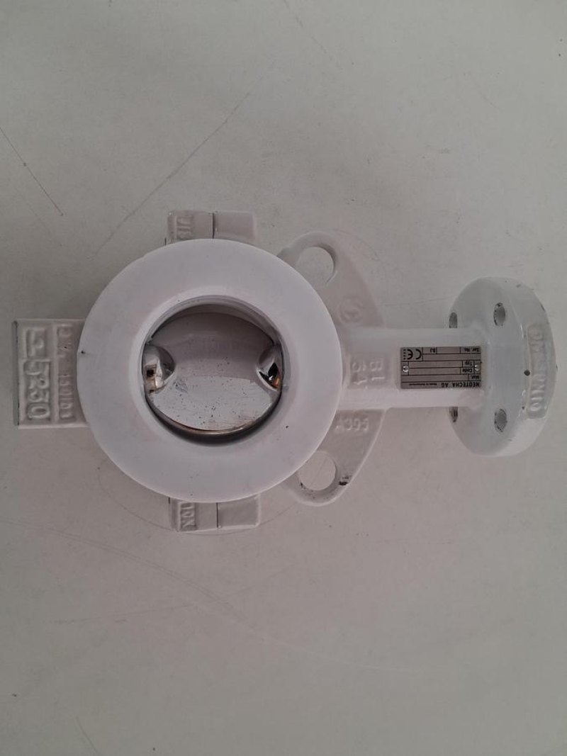 Neotecha NeoSeal DN65 PFA Lined Butterfly Valve