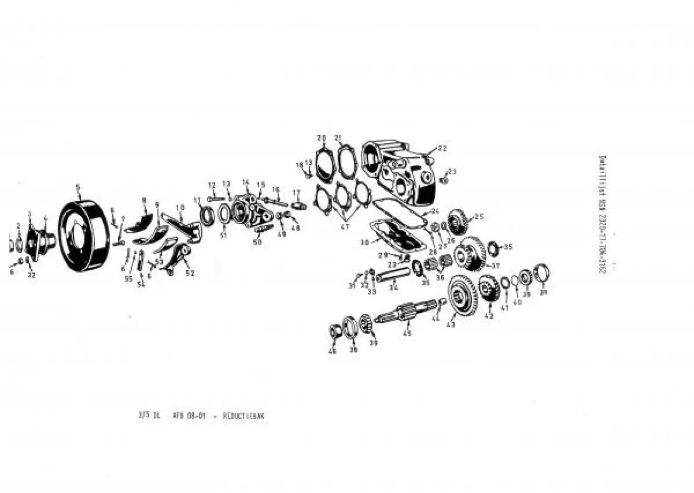 Tandwiel hulp-as reductiebak Dana T-18 - 7