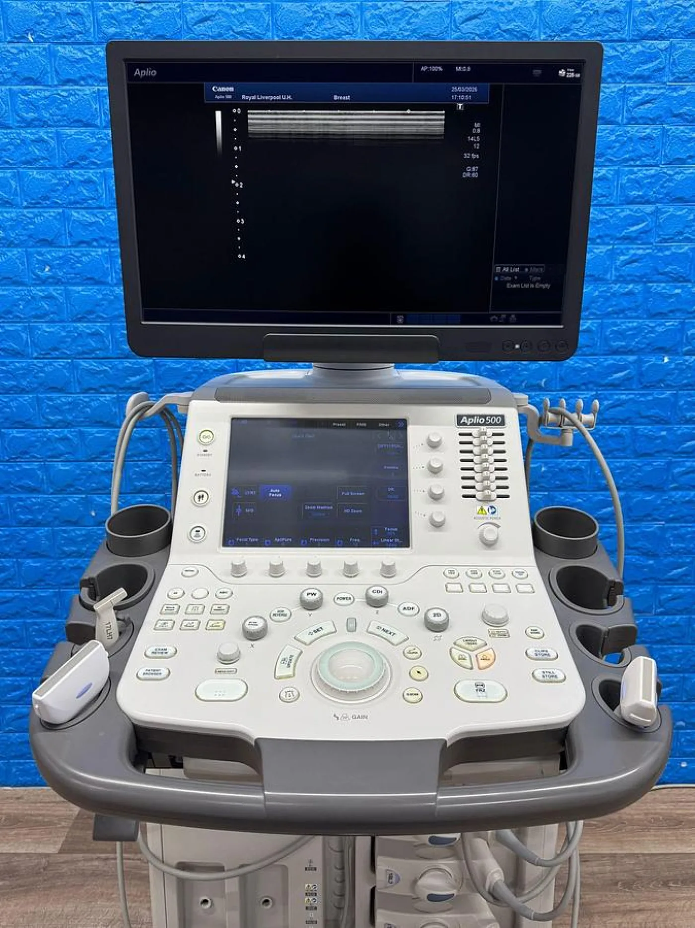 Toshiba Canon Aplio 500 MSK Ultrasound with 3x probes YOM: 2019 - 5