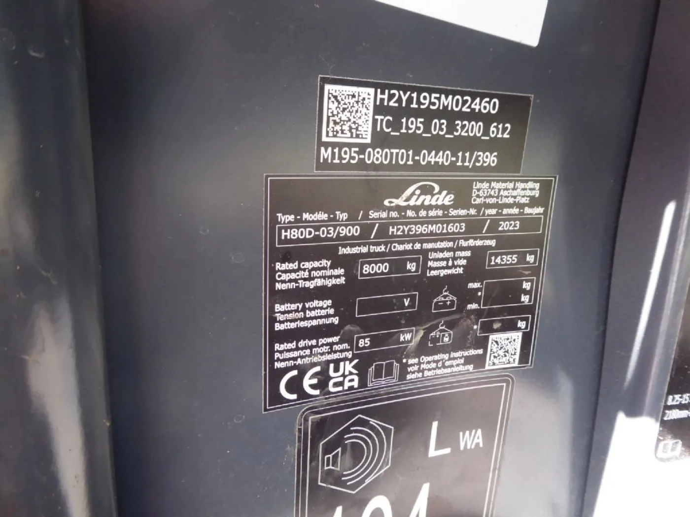 Linde H80D-03/900 - 8