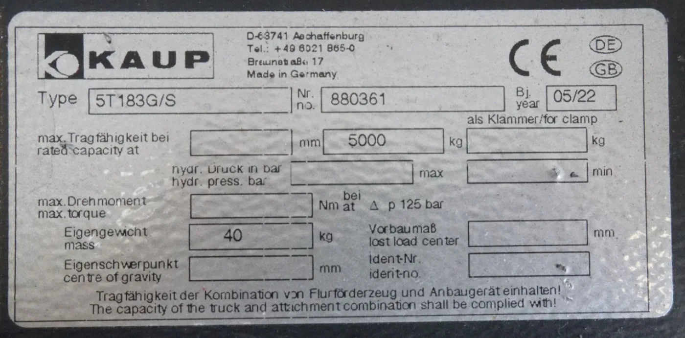 Lasthaken Kaup 5T183G/S (2022) - 4
