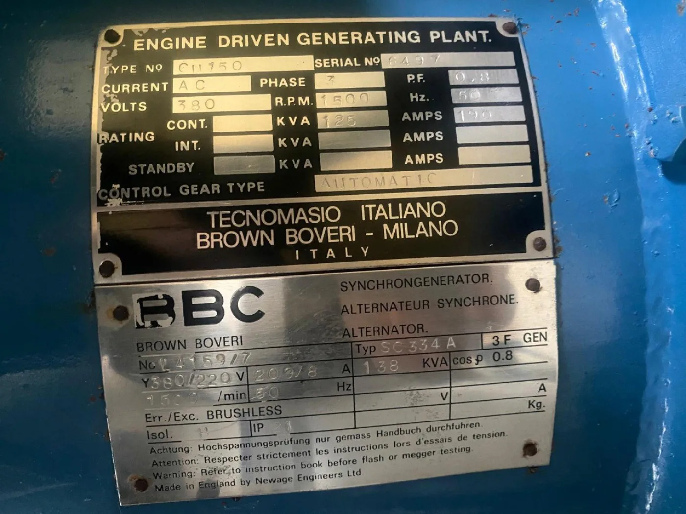 Cummins 138kVA - 5