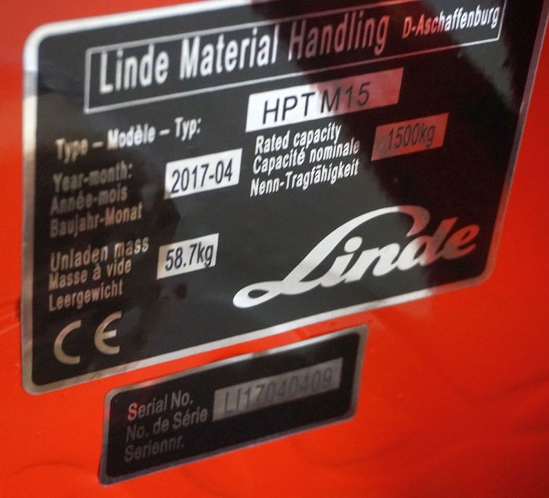Wechselhubwagen Linde HPT M 15 (2017)