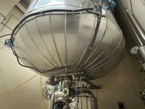 USED TRAMEGA ATEX STAINLESS STEEL REACTOR 316L 12,170 LITERS WITH AGITATION AND HALF ROD