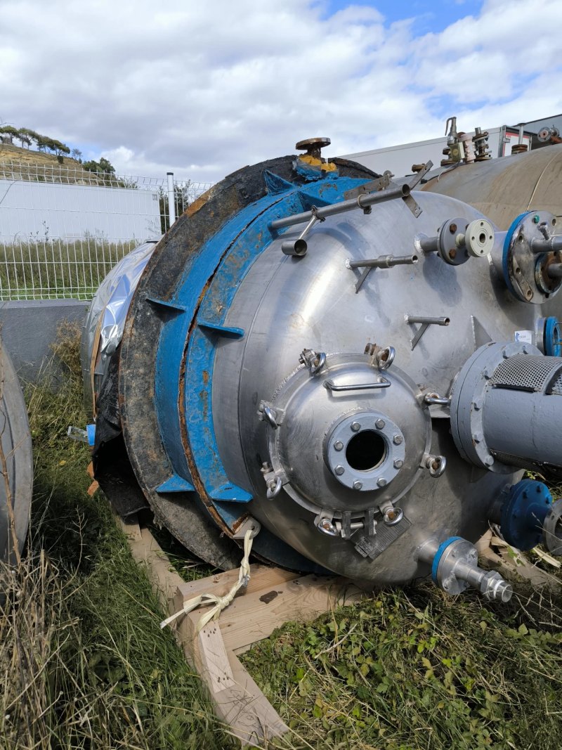 REACTOR AGUILAR Y SALAS 4,800 LITRES INSULATED WITH HALF-PIPE AND AGITATION